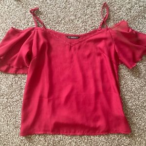SHEIN. Size S. Maroon top